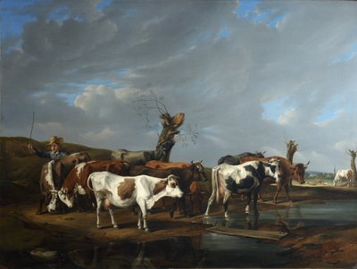 Kuhherde by Johann Alexander Dallinger von Dalling