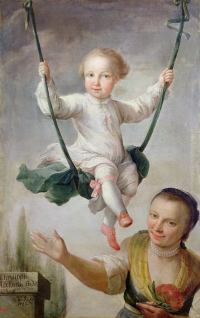 Christoph Adalbert Friedrich von Stein Salıncakta, 1768 by Johann Andreas Herrlein