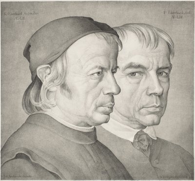 Konrad ve Franz Eberhard Kardeşler by Johann Anton Ramboux