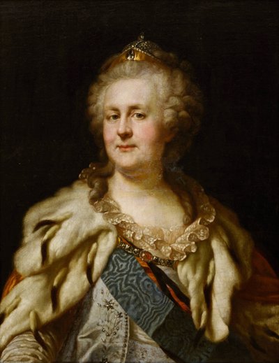 Lampi, Johann-Baptist von, Elder (1751-1830) tarafından İmparatoriçe Catherine II'nin (1729-1796) portresi. Tuval üzerine yağlıboya by Johann Baptist I Lampi