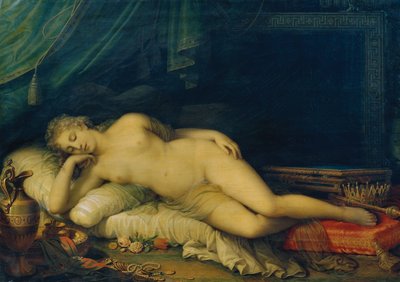 Kanepede uyuyan Venüs by Johann Baptist Lampi d. J.
