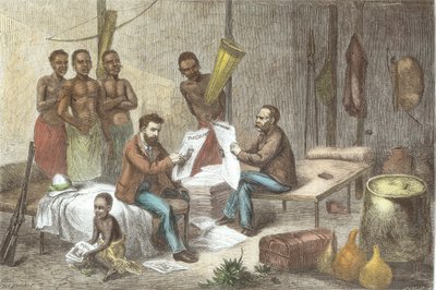 David Livingstone (1813-73) ve Bay Henry Morton Stanley (1841-1904) Orta Afrika