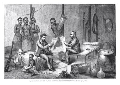 David Livingstone (1813-73) ve Bay Henry Morton Stanley (1841-1904) Orta Afrika