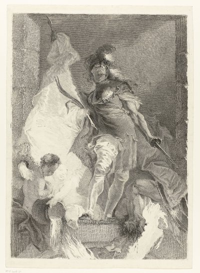 Aziz Florian zafer avuçlu bir savaşçı olarak by Johann Beheim