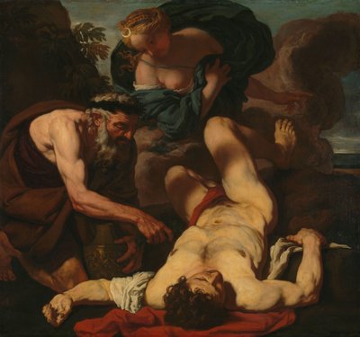 Selene ve Endymion (eski adıyla The Death of Orion) by Johann Carl Loth (attributed to)