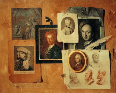Çağdaşların ve eski kafaların portreleriyle Quodlibet by Johann Caspar Füssli