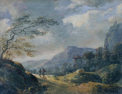 Küçük dağ manzarası by Johann Christian Brand