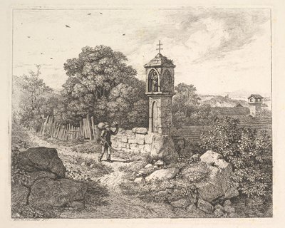 Meryem Heykelini Karşılayan Köylü, 1817. by Johann Christian Erhard