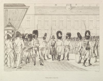 Avusturyalı Grenadiers, 19. yüzyılın başlarında. by Johann Christian Erhard