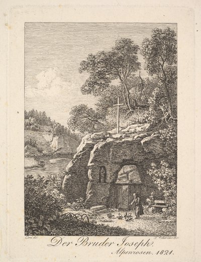 Kardeş Joseph, Alplerde, 1820. by Johann Christian Erhard