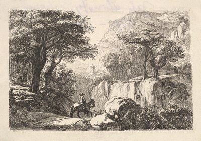 Boğazdaki At Binicisi, 19. yüzyıl. by Johann Christian Erhard