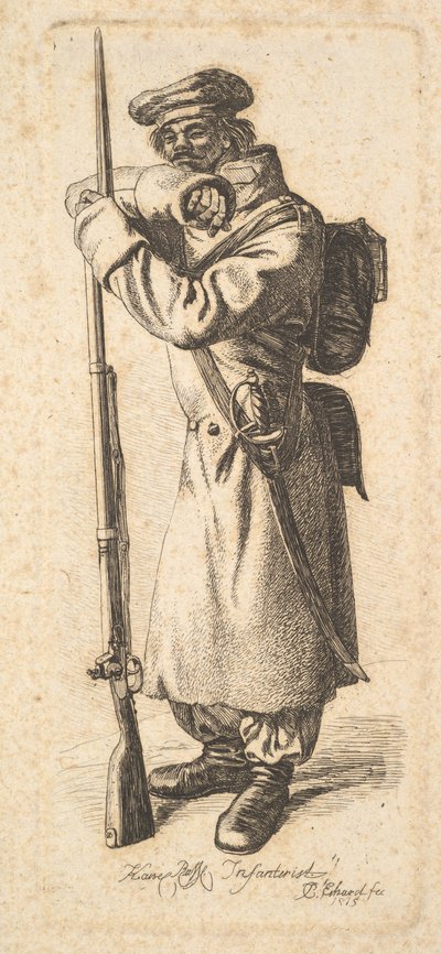 Rus Piyade, 1815. by Johann Christian Erhard
