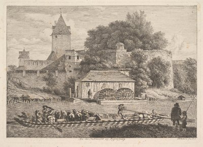 Regensberg Şehir Duvarı, 1817. by Johann Christian Erhard