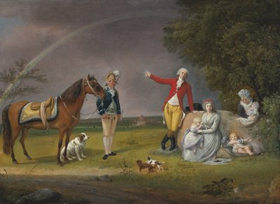 Prens Alexander Michaylovich Belosselsky-Belozersky 1752-1809 ve ailesinin portresi by Johann Christian Klengel