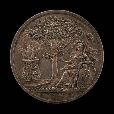 Minerva Devleti Teşvik Eden [ters], 1747. by Johann Christian Marmé