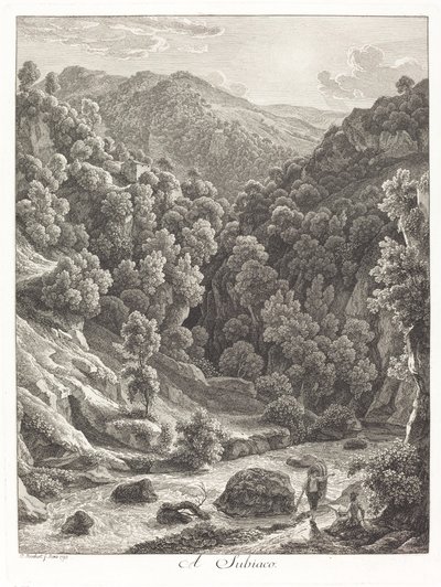 A Subiaco (Subiaco yakınında) by Johann Christian Reinhart