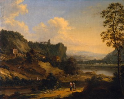 Bir Nehir Manzarası (tuval üzerine yağlı boya) by Johann Christian Vollerdt or Vollaert