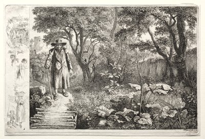 Tomruk Köprüsünden Önce Yaşlı Adam by Johann Christoph Erhard