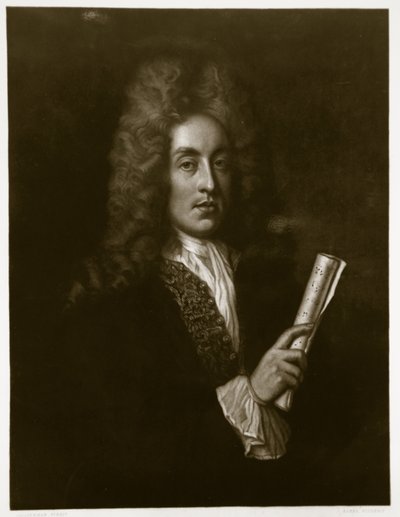 George J. Zobel (1810-81) tarafından oyulmuş Henry Purcell (1659-95) portresi by Johann Closterman