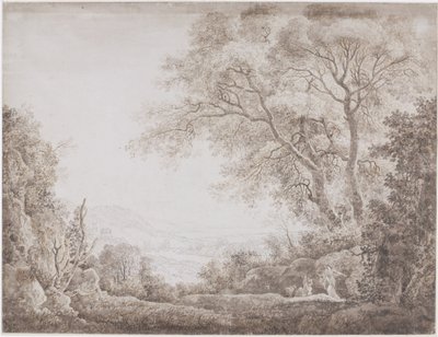 İtalyan manzarası by Johann Conrad Steiner (possibly)