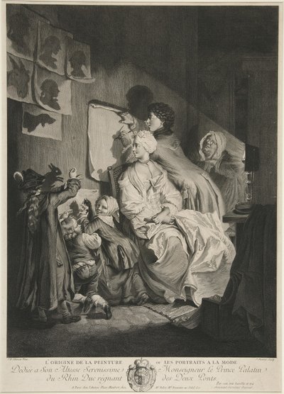 Resmin veya Modaya Uygun Portrelerin Kökeni; bar. 1767 by Johann Eleazar Schenau