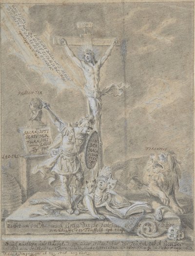 Hıristiyan Erdemleri Alegorisi, 1746. by Johann Elias Ridinger