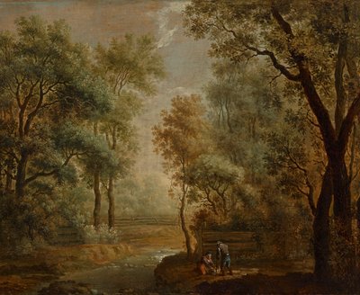 ağaç manzarası by Johann Evangelist Dorfmeister