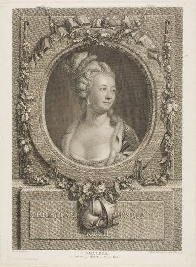 Christiane Henrietta Koch by Johann Friedrich Bause