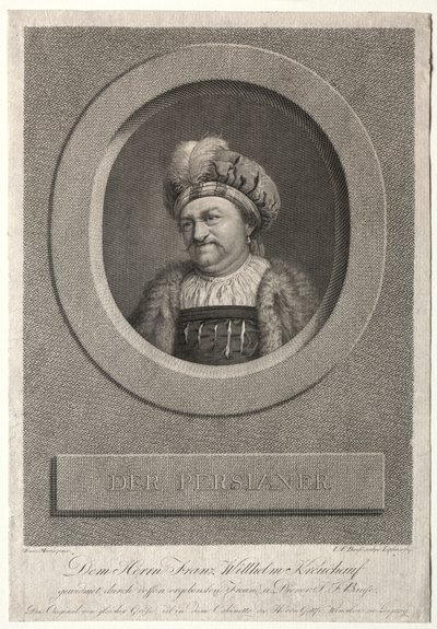Pers - Franz Wilhelm Kreuchauf'un Portresi by Johann Friedrich Bause