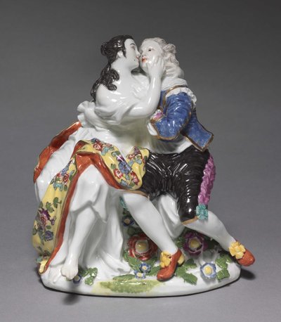 Aşıklar, Meissen Porselen Fabrikası tarafından imal edilmiştir, Almanya, c.1740 by Johann Friedrich Eberlein