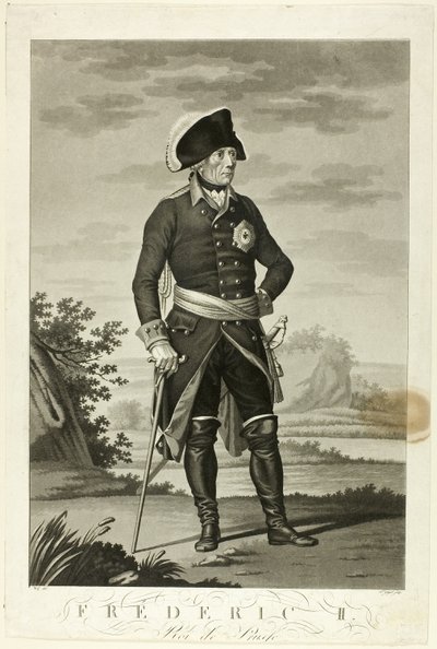 Prusya Kralı II. Friedrich by Johann Friedrich Jügel