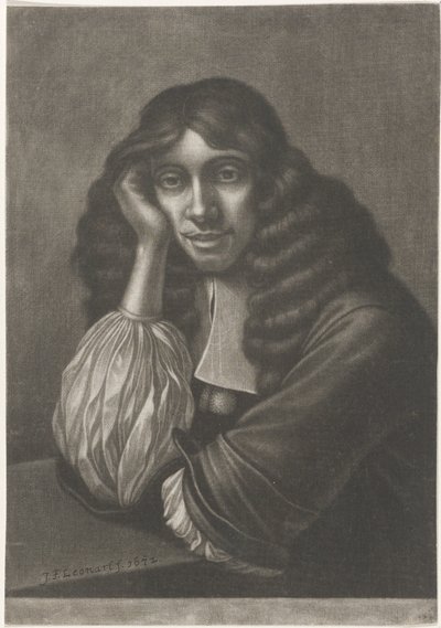 Portre Orman Gülüyor Brown by Johann Friedrich Leonard