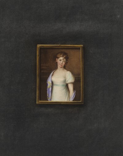 Bilinmeyen bir genç kadının portresi by Johann Friedrich Leybold