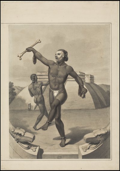 Waldeck'in Orta Amerika'ya ait orijinal sanat eserlerinden oluşan bir koleksiyon, Kutu 10/22 by Johann Friedrich Maximilian von Waldeck