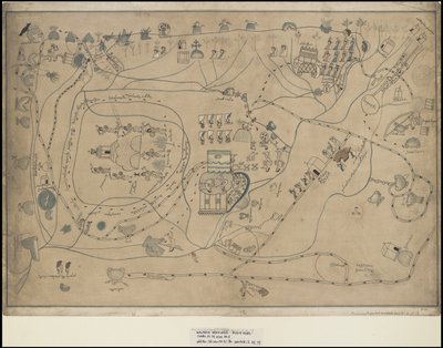 Waldeck'in Orta Amerika'ya ait orijinal sanat eserlerinden oluşan bir koleksiyon, Kutu 18/22 by Johann Friedrich Maximilian von Waldeck