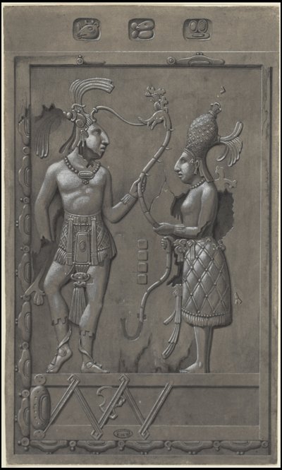 Waldeck'in orijinal Mezoamerika sanat eserlerinden oluşan bir koleksiyon, Kutu 2/22 by Johann Friedrich Maximilian von Waldeck
