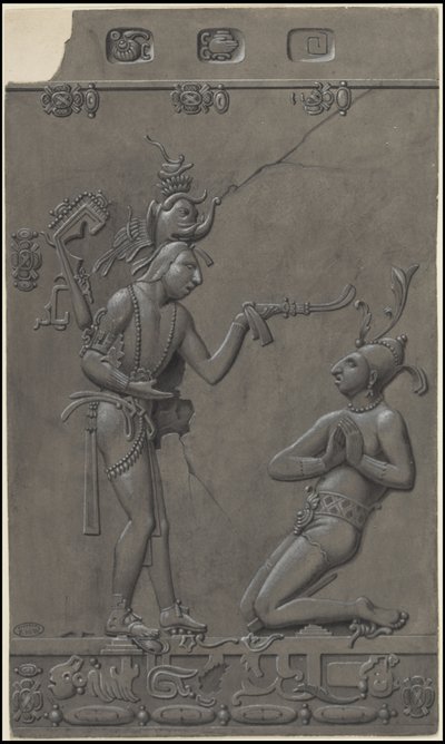 Waldeck'in Orta Amerika'ya ait orijinal sanat eserlerinden oluşan bir koleksiyon, Kutu 2/22 by Johann Friedrich Maximilian von Waldeck