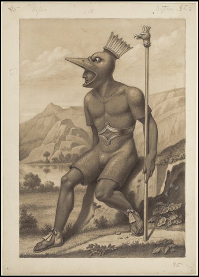 Waldeck'in orijinal Mezoamerika sanat eserlerinden oluşan bir koleksiyon, Kutu 3/22 by Johann Friedrich Maximilian von Waldeck