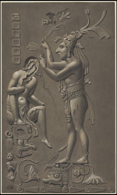 Waldeck'in orijinal Mezoamerika sanat eserlerinden oluşan bir koleksiyon, Kutu 4/22 by Johann Friedrich Maximilian von Waldeck