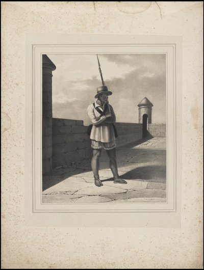 Waldeck'in Orta Amerika'ya ait orijinal sanat eserlerinden oluşan bir koleksiyon, Kutu 9/22 by Johann Friedrich Maximilian von Waldeck