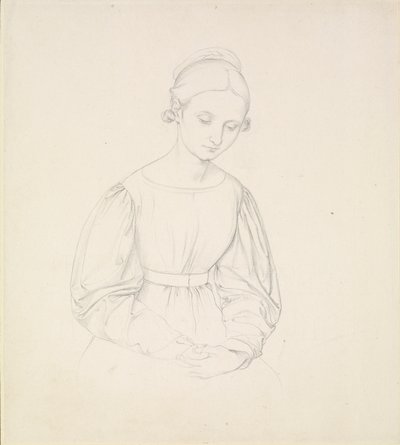 Sanatçının Karısının Portresi, Nina, c1830 by Johann Friedrich Overbeck