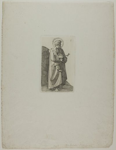 Haçlı ve Kitaplı Aziz Philipp Neri by Johann Friedrich Overbeck