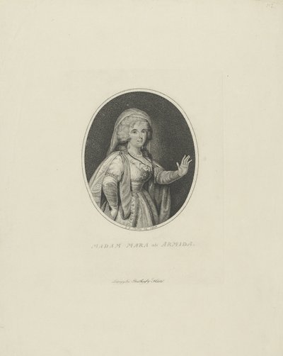 Gertrud Elisabeth Mara, née Schmeling 1749-1833, Armida olarak, 1801. by Johann Friedrich Schröter
