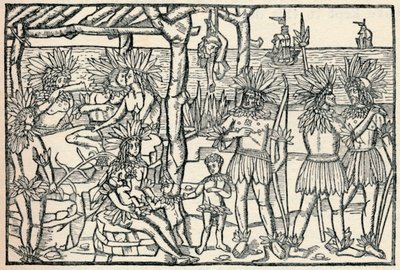 Yeni Dünya Halkının İlk Temsili, 1505, 1912 by Johann Froschauer