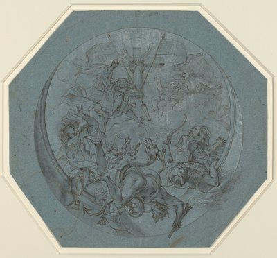 Aziz Michael Sapkınlığı ve Şeytanı Yeniyor by Johann Georg Bergmuller