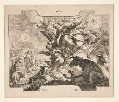 Yaratılış (?) by Johann Georg Bergmuller