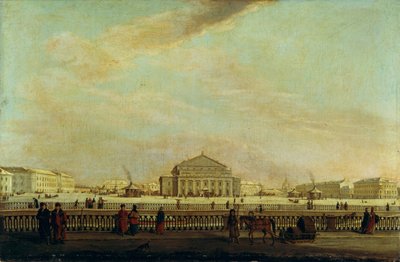 St. Petersburg İmparatorluk Bolşoy Kamenny Tiyatrosu by Johann Georg Mayr
