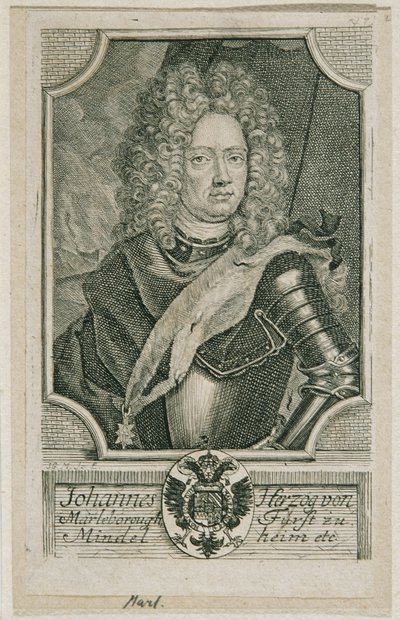 John Churchill Herzog von Marlborough by Johann Georg Mentzel