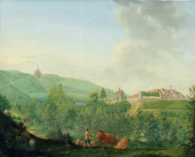 Weissenstein Şatosu, Kassel (Wilhelmshoehe) yakınında, 1778 by Johann Georg Pforr