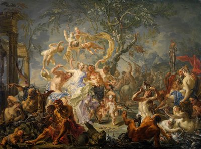 Bir Misrule Alegorisi, 1720-61. by Johann Georg Platzer